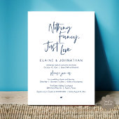 Invitation Rien de fantaisiste, juste l'amour Moderne Minimal