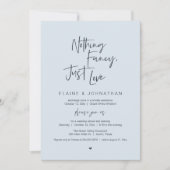 Invitation Rien de fantaisiste, juste l'amour Moderne Minimal (Devant)