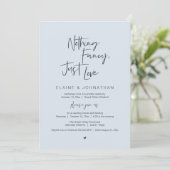 Invitation Rien de fantaisiste, juste l'amour Moderne Minimal (Debout devant)