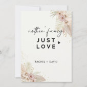 Invitation Rien de fantaisiste, juste l'amour Nous nous somme (Devant)