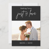 Invitation Rien de fantaisiste, juste l'amour Nous nous somme (Devant)