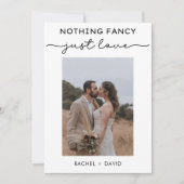 Invitation Rien de fantaisiste juste l'amour Nous nous sommes (Devant)