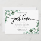 Invitation Rien de fantaisiste, juste l'amour, réception de m (Devant)