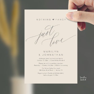 Invitation Rien de Fantaisiste Juste l'Amour Réception de Mar