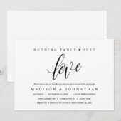 Invitation Rien de Fantaisiste, Juste un Brunch d'Amour pour (Devant / Derrière)