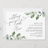 Invitation Rien de fantaisiste, juste un dîner d'élopement d' (Devant)