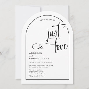 Invitation Rien de Fantaisiste Juste un Écriture de Mariage C
