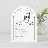 Invitation Rien de Fantaisiste Juste un Écriture de Mariage C (Debout devant)