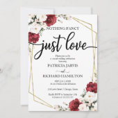 Invitation Rien de fantaisiste, juste un mariage d'amour géom (Devant)