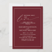 Invitation Rien de fantaisiste, juste un mariage décontracté (Devant)