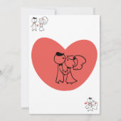 Invitation Rien de fantaisiste, juste un mariage en elopement (Dos)