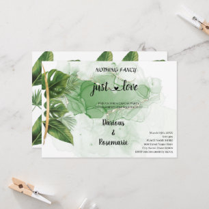 Invitation Rien de fantaisiste juste un mariage simple sous l