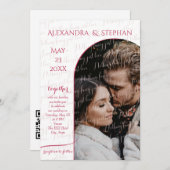 Invitation Rien de fantaisiste, juste un script d'amour rose (Devant / Derrière)