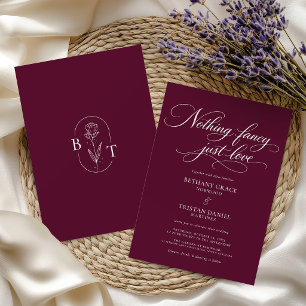 Invitation Rien de fantaisiste, juste un script de mariage Am