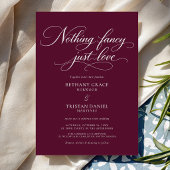 Invitation Rien de fantaisiste, juste un script de mariage Am