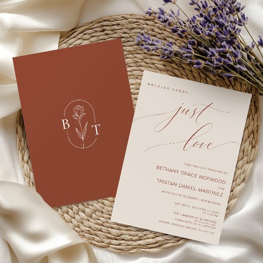 Invitation Rien de fantaisiste, juste un script de mariage en