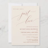Invitation Rien de fantaisiste, juste un script de mariage en (Devant)