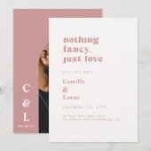 Invitation Rien de fantaisiste rétro, juste amour, sauvez la (Devant / Derrière)