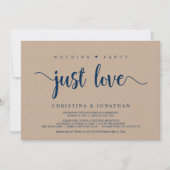 Invitation Rien de Fantasque, Juste de l'Amour, Mariage Intim (Devant)