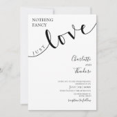 Invitation Rien de Fantasque Juste de l'Amour, Mariage, Scrip (Devant)