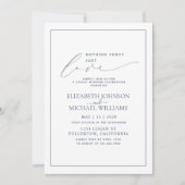 Invitation Rien de Fantastique Juste Amour Bleu Poussiéreux M (Devant)