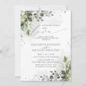 Invitation Rien de Fantastique Juste Amour Eucalyptus Vert Ph (Devant)