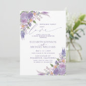Invitation Rien de Fantastique Juste Amour Lilas Lavande Phot (Debout devant)
