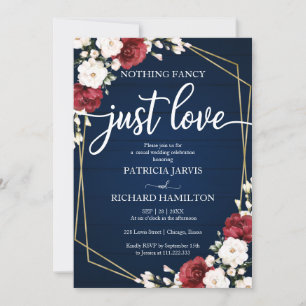 Invitation Rien de Fantastique Juste Amour Mariage Bourgogne 