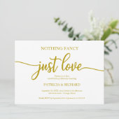 Invitation Rien de Fantastique Juste Amour Mariage Décontract (Debout devant)