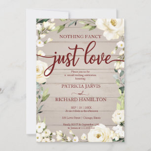 Invitation Rien de Fantastique Juste Amour Mariage Floral Rus