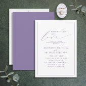 Invitation Rien de Fantastique Juste Amour Mariage Lilas Lava
