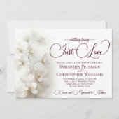 Invitation Rien de Fantastique, Juste Amour Orchidées Blanche (Devant)