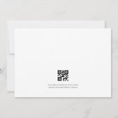 Invitation Rien de Fantastique Juste Amour QR Code RSVP Photo (Dos)