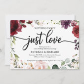 Invitation Rien de Fantastique Juste Amour Réception de Maria (Devant)