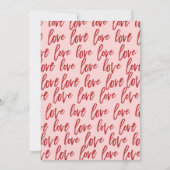 Invitation Rien de Fantastique Juste Amour Rose & Rouge Maria (Dos)