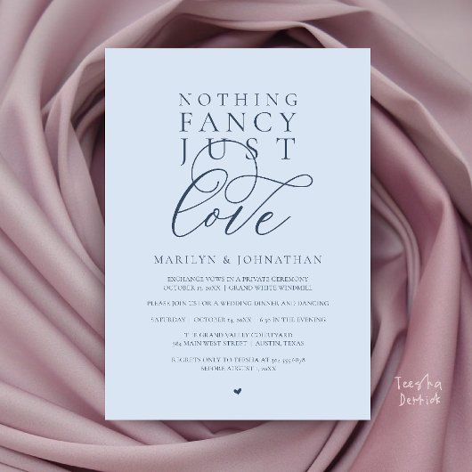 Invitation Rien de Fantastique Juste de l'Amour, Dîner de Réc