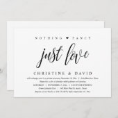 Invitation Rien de Fantastique, Juste de l'Amour, Fête de Bon (Devant / Derrière)