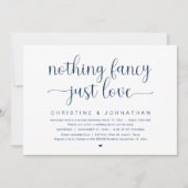 Invitation Rien de Fantastique Juste de l'Amour, Mariage Fuit (Devant)