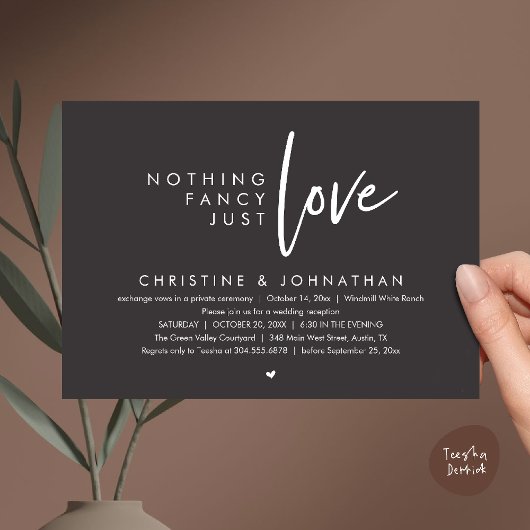 Invitation Rien de Fantastique, Juste de l'Amour, Réception d
