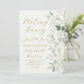 Invitation Rien de Fantastique Juste l'Amour Elopement Roses  (Debout devant)