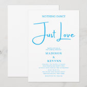 Invitation Rien de Fantastique Juste l'Amour Mariage (Devant / Derrière)