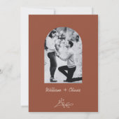 Invitation Rien de Fantastique, Juste l'Amour Mariage Bohème (Dos)