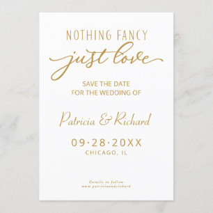 Invitation Rien de Fantastique Juste l'Amour  Mariage Sauvega