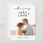 Invitation Rien de Fantastique Juste l'Amour Nous nous sommes (Devant)