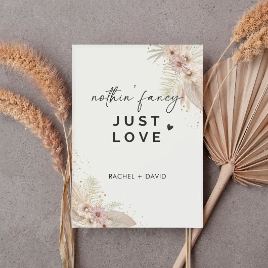 Invitation Rien de Fantastique Juste l'Amour Nous nous sommes