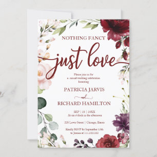 Invitation Rien de Fantastique Juste Mariage Amour Rustique C