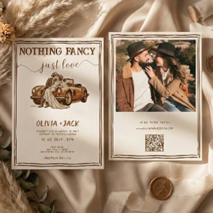 Invitation Rien de Fantastique Juste un Code QR de Photo de M