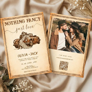 Invitation Rien de Fantastique Juste un Code QR de Photo de M