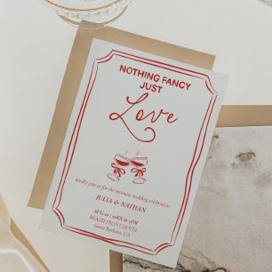 Invitation Rien de Fantastique Juste un Mariage d'Amour