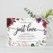 Invitation Rien de Fantastique Juste un Mariage Réception Bou (Debout devant)